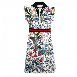 Gucci floral zip up dress